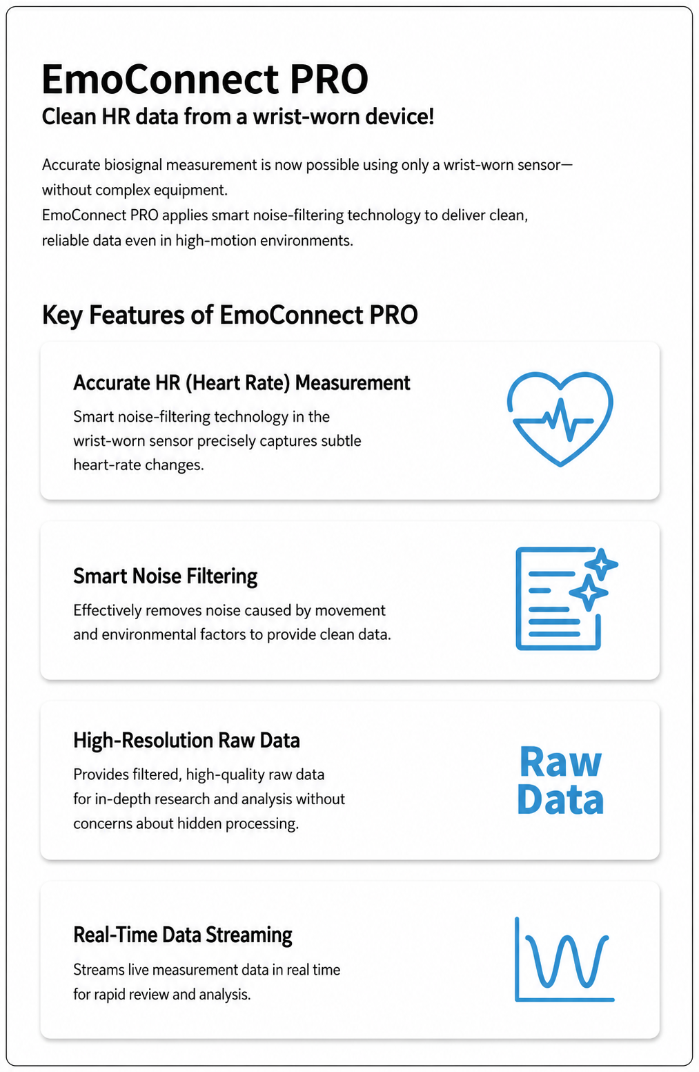 EmoConnect PRO features in English